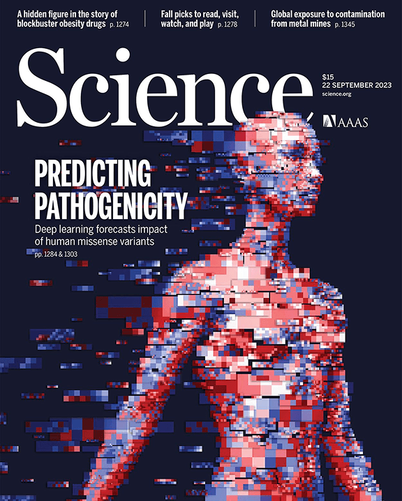 Science magazine cover - Artificial Intelligence for Structural Biology